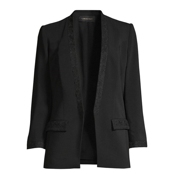 Kobi Halperin Jackets & Blazers - Kobi Halperin Rosalie‎ Embellished Blazer Black Open Front Size M